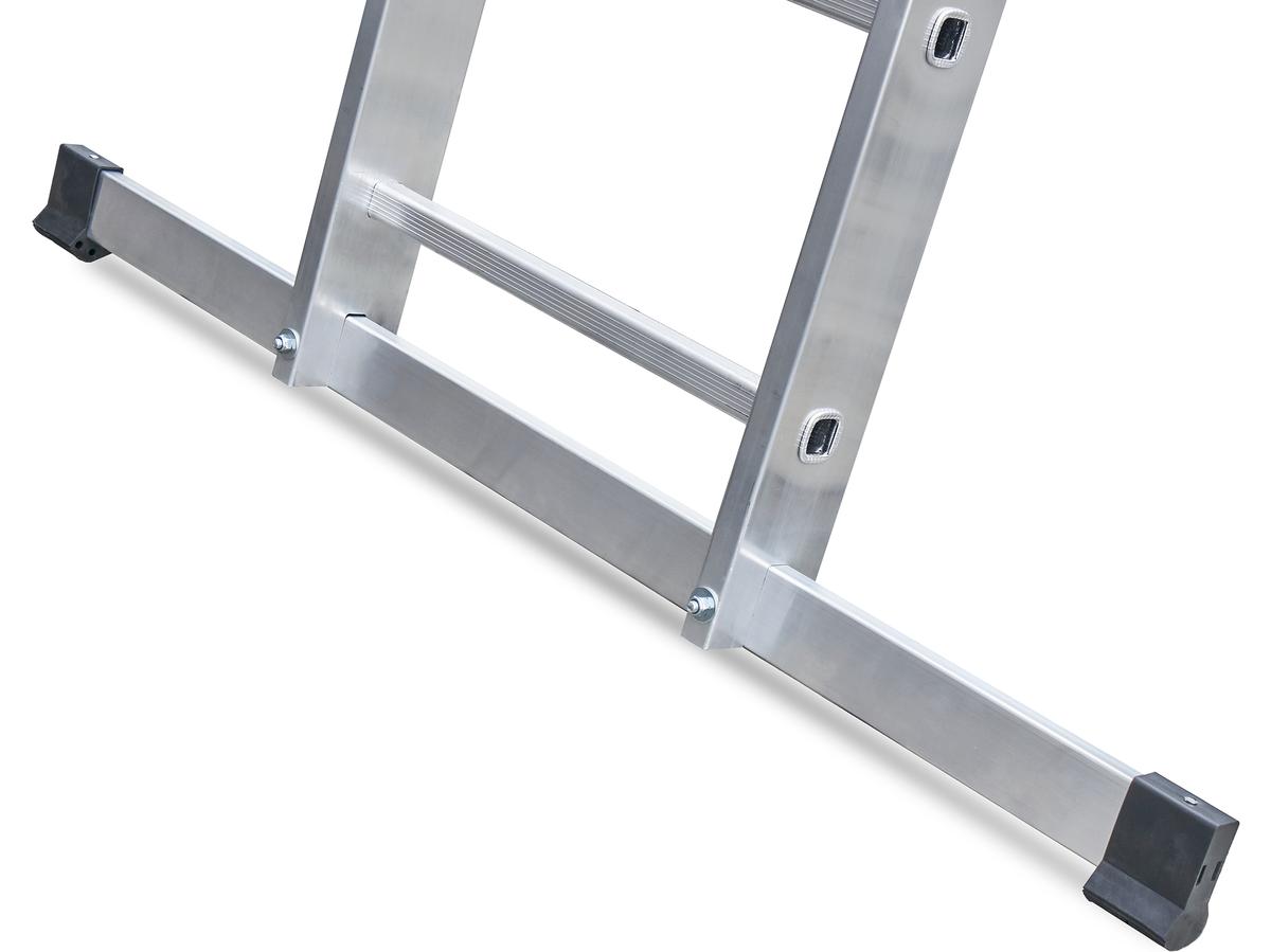 Drabest Kombi-Leiter - 2x 9 Stufen - Aluminium - 2,70 m