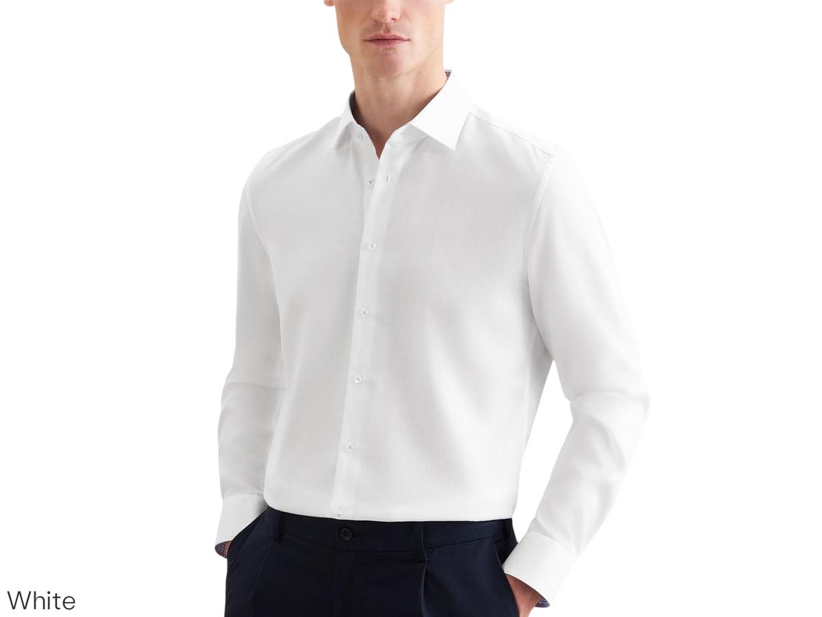 Seidensticker New Kent Business Hemd - 40 Weiß - Regular Sleeve Slim Fit