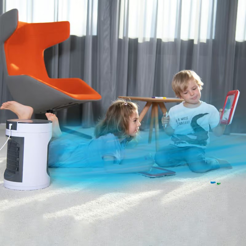 Livington SmartChill Luftkühler – Kompakte Bauweise – Geringer Energieverbrauch – Leistungsstarke Kühlung