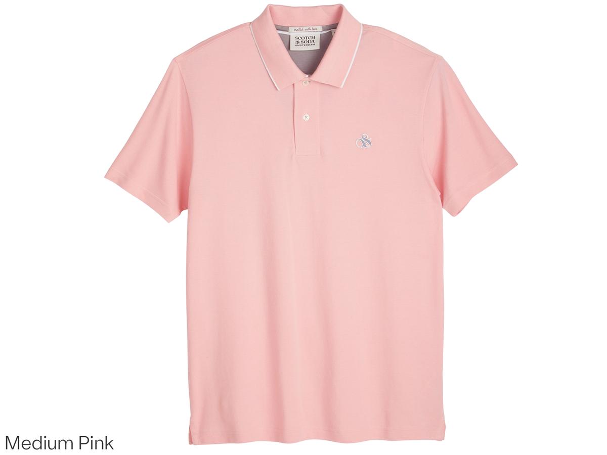 Scotch & Soda Tipped Polo Shirt Herren XXL Gletschereis 482 SSP26VMT-21156