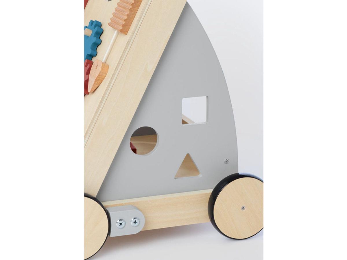 Pinolino Titus Lauflernwagen aus Holz – Activity Walker – Grau