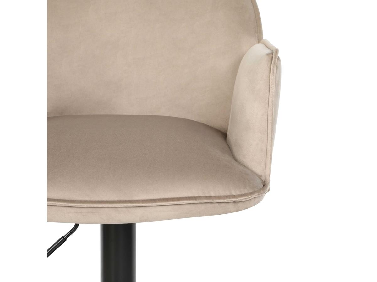 Barhocker Jill Velvet – 2er-Pack – Taupe – 2 Stück