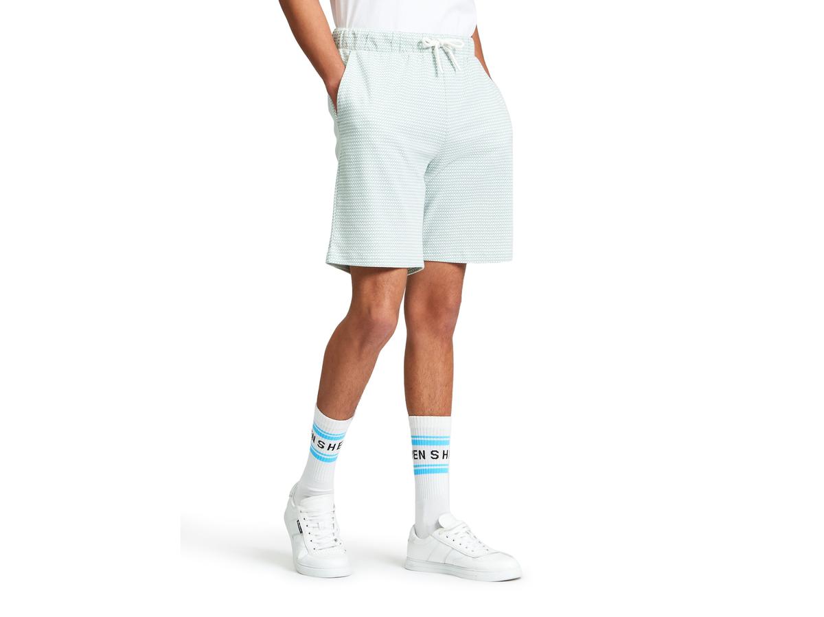 Ben Sherman Signature Shorts - Männer - Größe L - Mint - 600 Tri Colour Textured Short