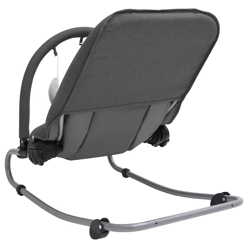 VidaXL Babyschaukel - Mit Sicherheitsgurt - Anthrazit - 77 x 46 x 58 cm