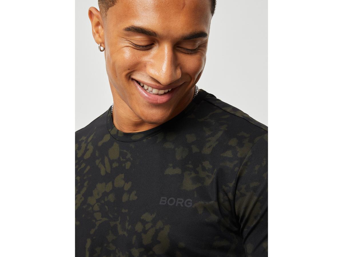 Björn Borg T-Shirt mit Allover-Print – Herren – Größe S – BB Optical