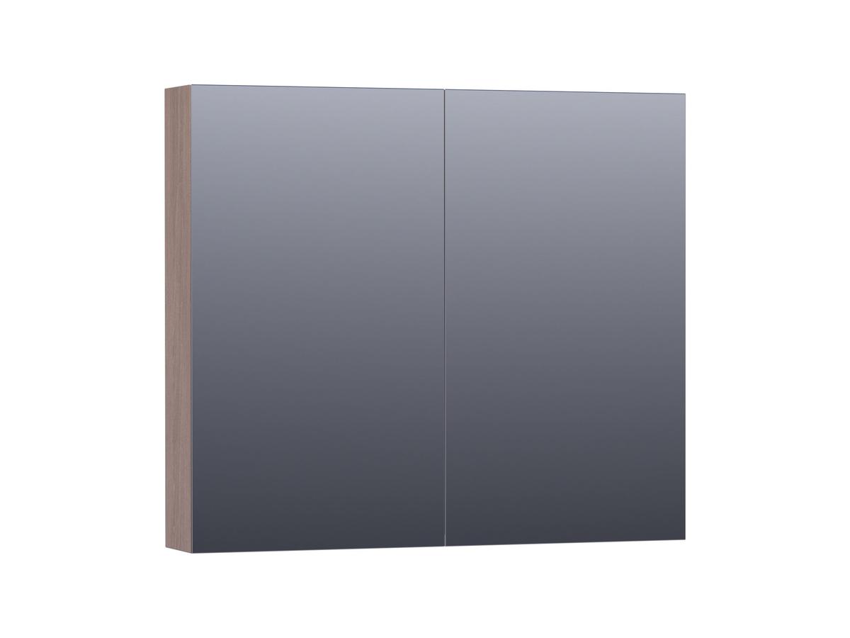 Brauer Dual 80 Spiegelschrank - 80 cm - Legno Viola