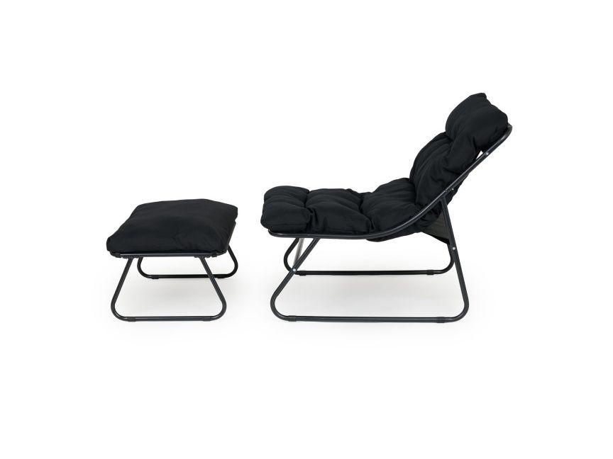Lifa Garden Liegestuhl mit Fußhocker – Komfortables Design – Sitzecke für den Außenbereich