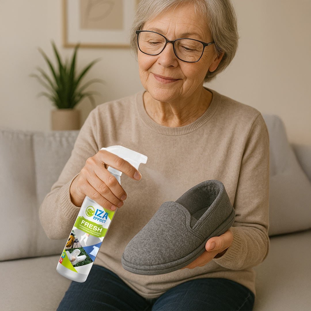 IZA Effect Fresh Textilspray – Neutralisiert Gerüche – Reduziert Bakterien – Für Kleidung und Schuhe – 450 ml