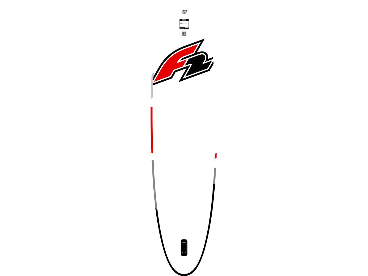 F2 Sector Red Aufblasbares SUP Board - 350 cm - Rot