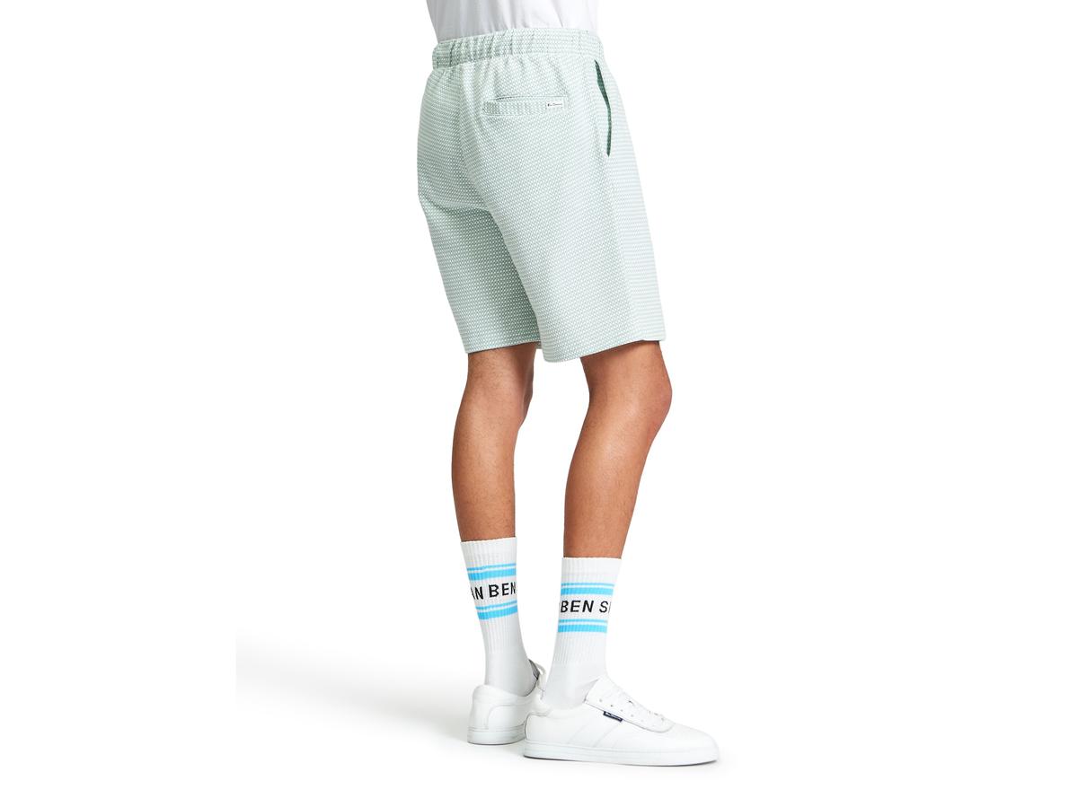 Ben Sherman Signature Shorts - Männer - Größe L - Mint - 600 Tri Colour Textured Short