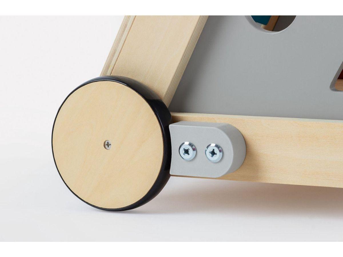 Pinolino Titus Lauflernwagen aus Holz – Activity Walker – Grau