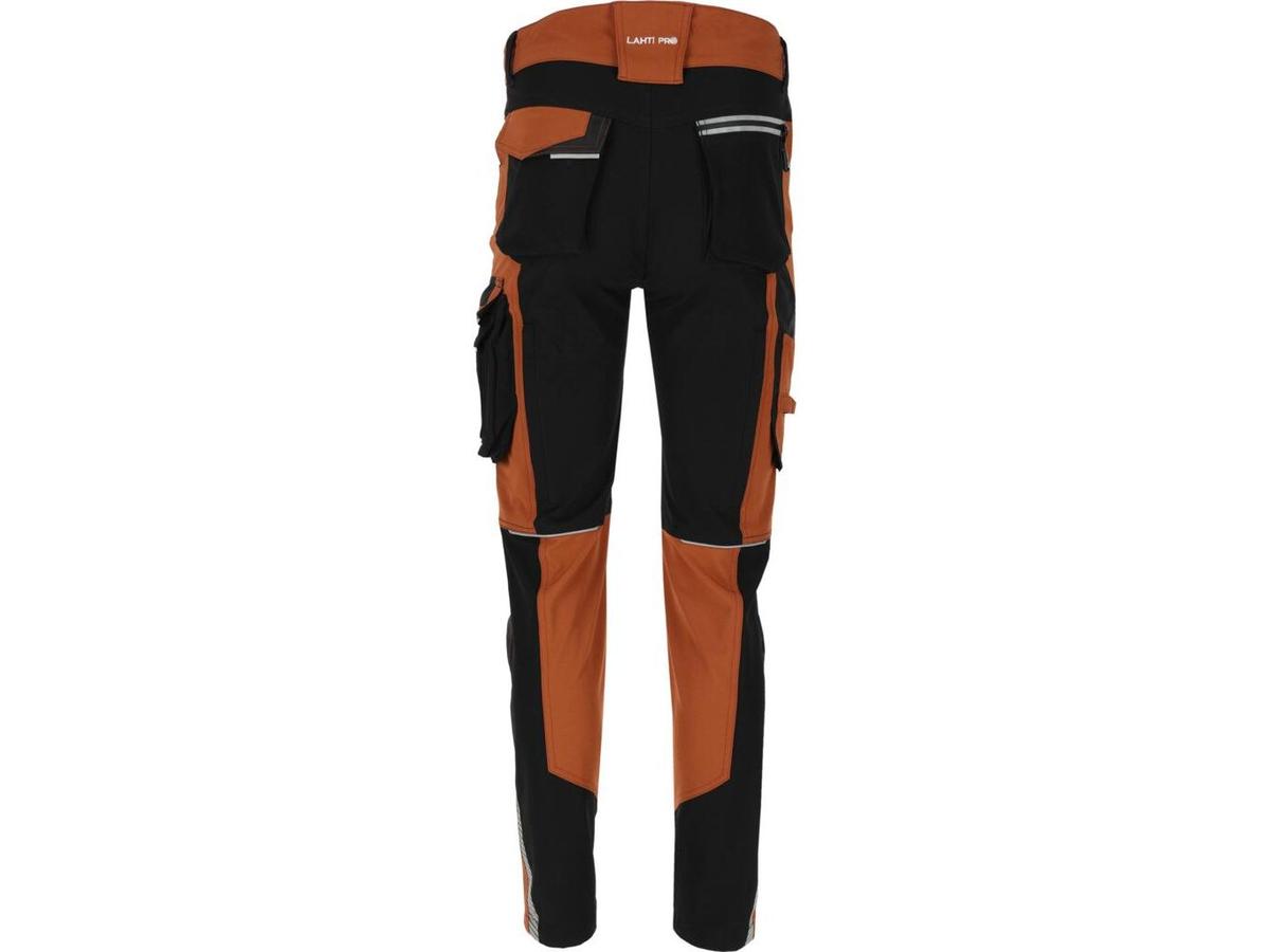 Lahti Arbeitshose Pants Stretch – Braun-Schwarz – Größe M