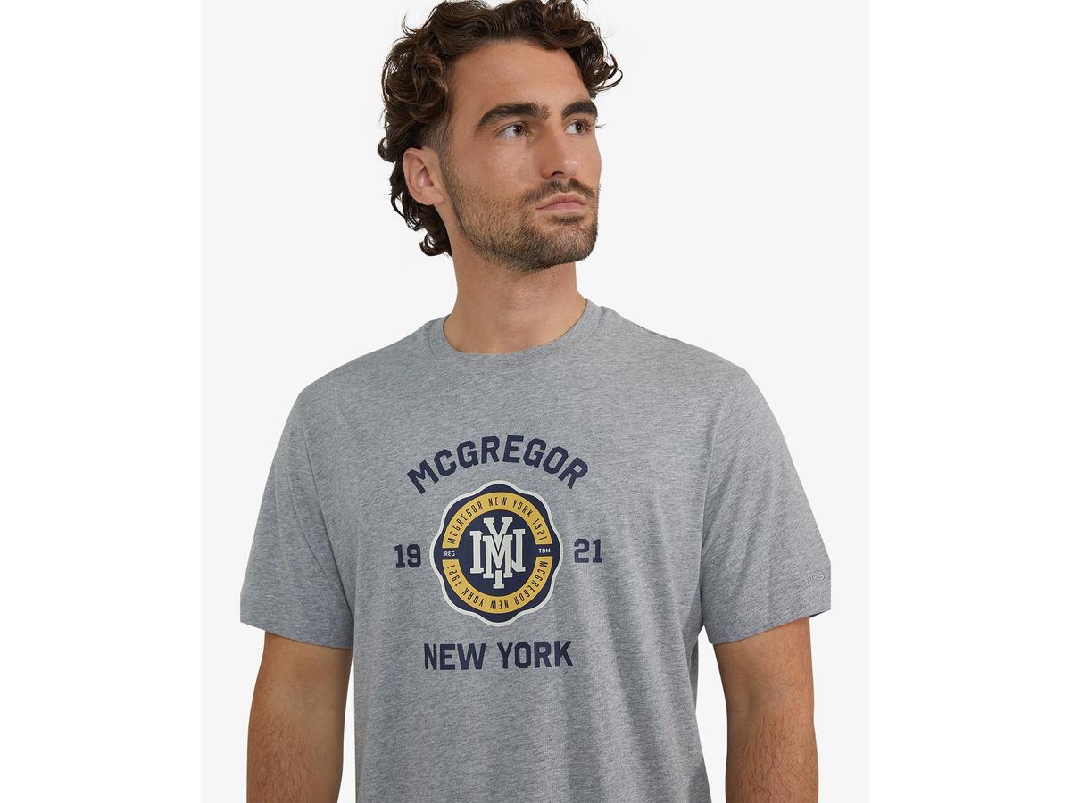 McGregor 1921 NY T-Shirt Herren XL Dunkelgrau Melange