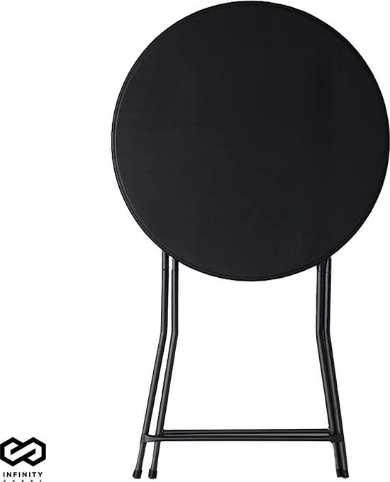 Infinity Goods - Stehtisch- 2er Set - 80cm x 110cm - zusammenklappbar - Schwarz