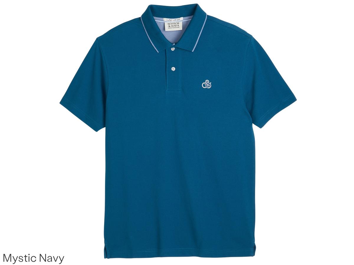 Scotch & Soda Tipped Polo Shirt Herren XXL Gletschereis 482 SSP26VMT-21156