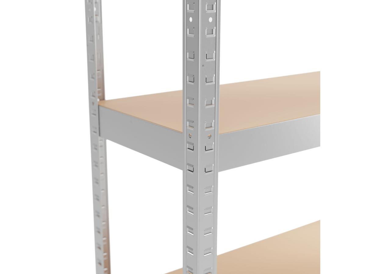 Metalkas Metallregal – Stahl – Schwarz – 40 x 90 x 180 cm – Tragkraft 175 kg – 2 Stück