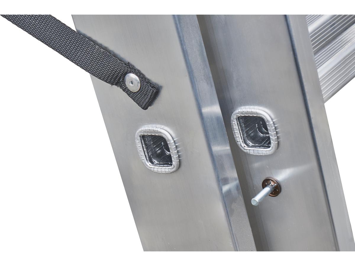 Drabest Kombi-Leiter - 2x 9 Stufen - Aluminium - 2,70 m