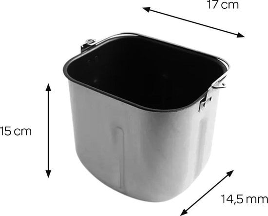 Inventum BM55 - Brotbackautomat - Brot 650/800g - 12 Programme - Glutenfrei-Programm - Timer - 550 Watt - Schwarz