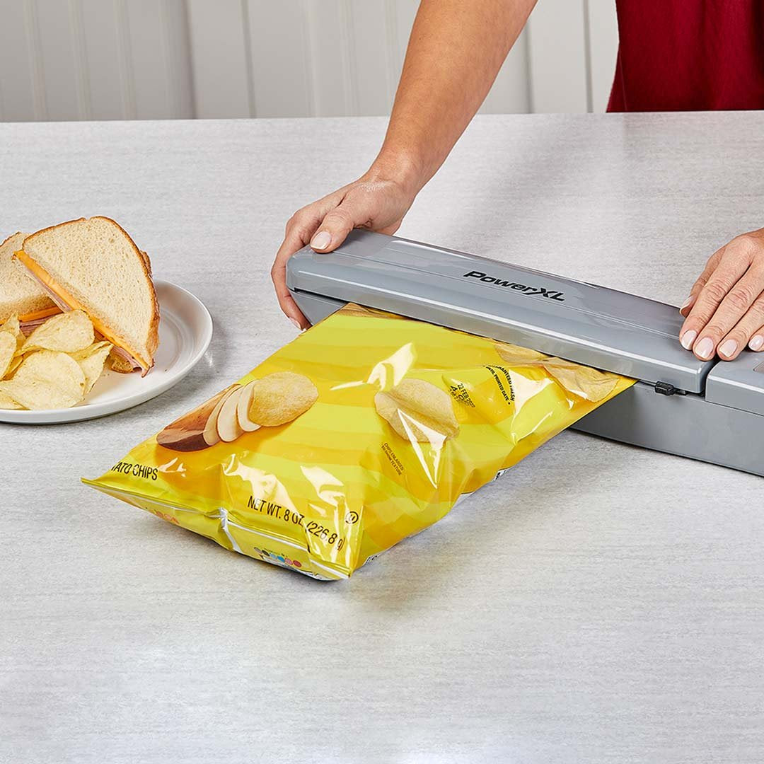 PowerXL Duo NutriSealer Vakuumiergerät – 6-in-1-Funktion – inklusive Folie und Beutel – hält Lebensmittel 5-mal länger frisch