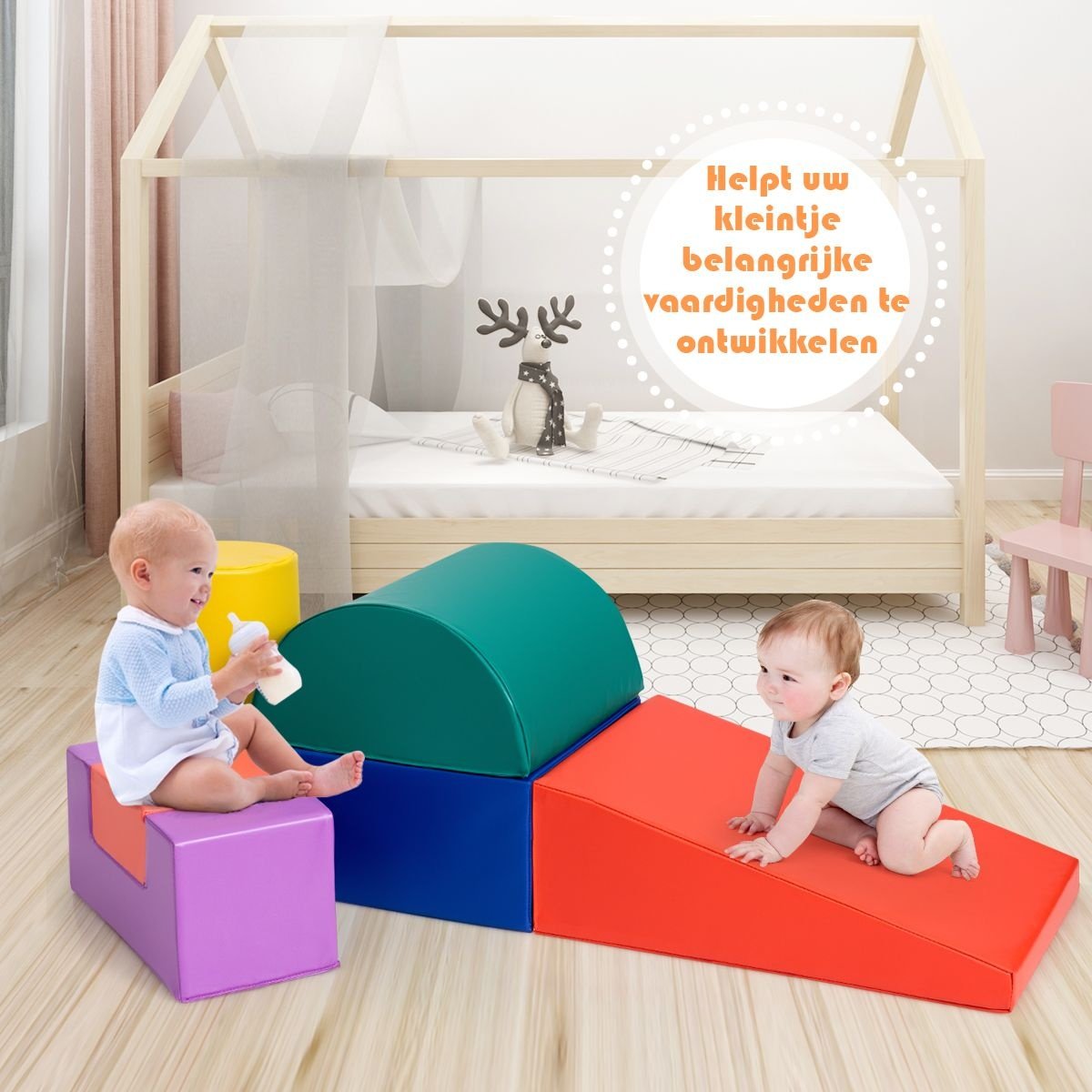 Coast 6-teiliges Schaumstoff-Bauklötze-Set - Bauklötze für Kinder - farbenfroh