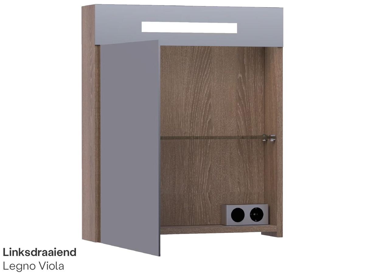 Brauer Double Face 60 Spiegelschrank - 60 cm - Black Diamond - Linkshänder