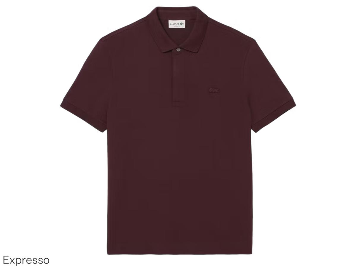 Lacoste Polo – Herren, kurze Ärmel – Größe 2 – Espresso