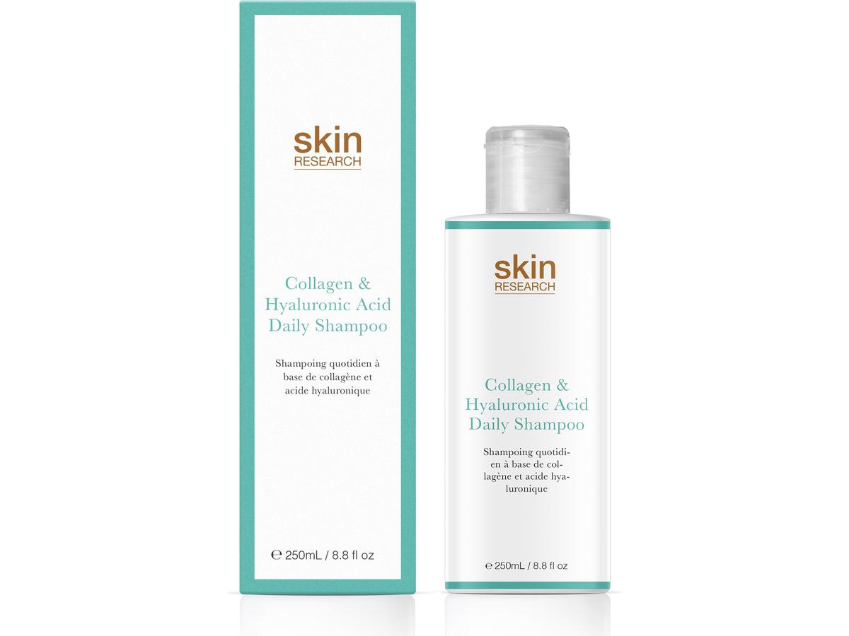 Skin Research Daily Shampoo – Kollagen und Hyaluronsäure – 250 ml – Transparent