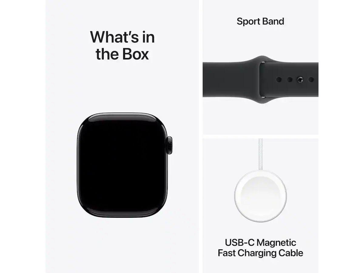 Apple Watch Series 11 GPS - 42 mm - Jet Black Aluminium - S/M
