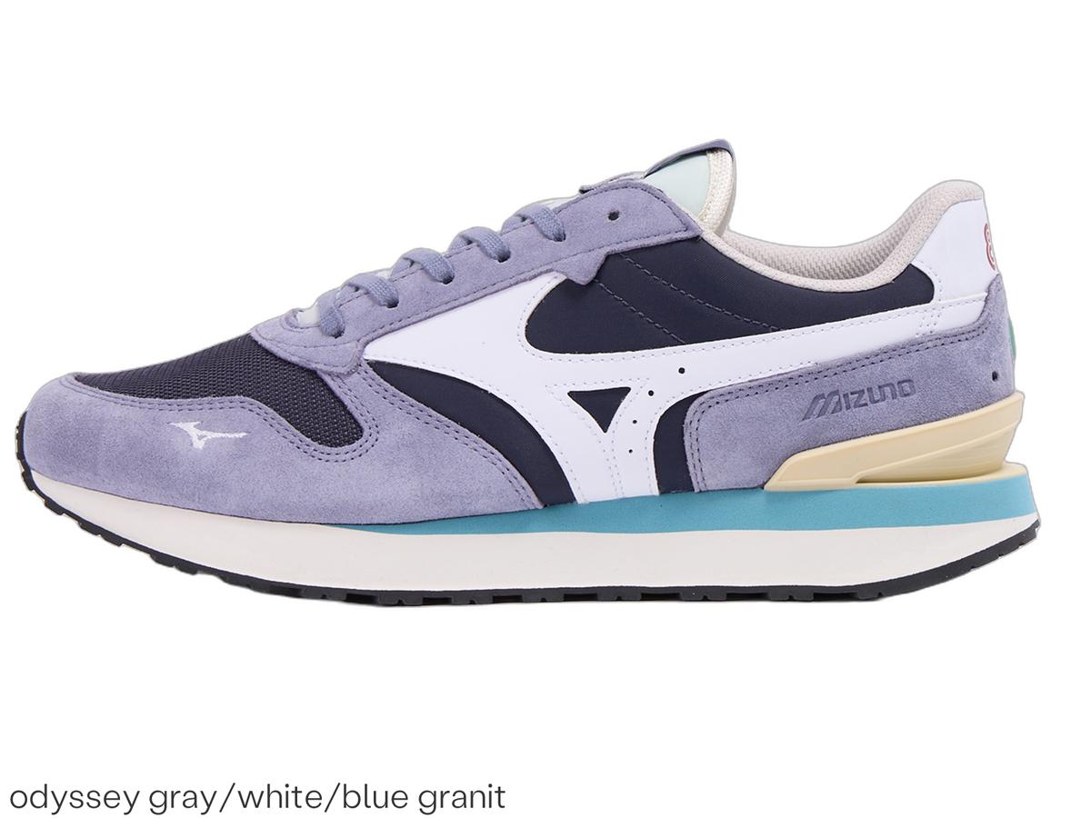 Mizuno RB87 Sneaker – Odyssey Gray/White/Blue Granit – Größe 45