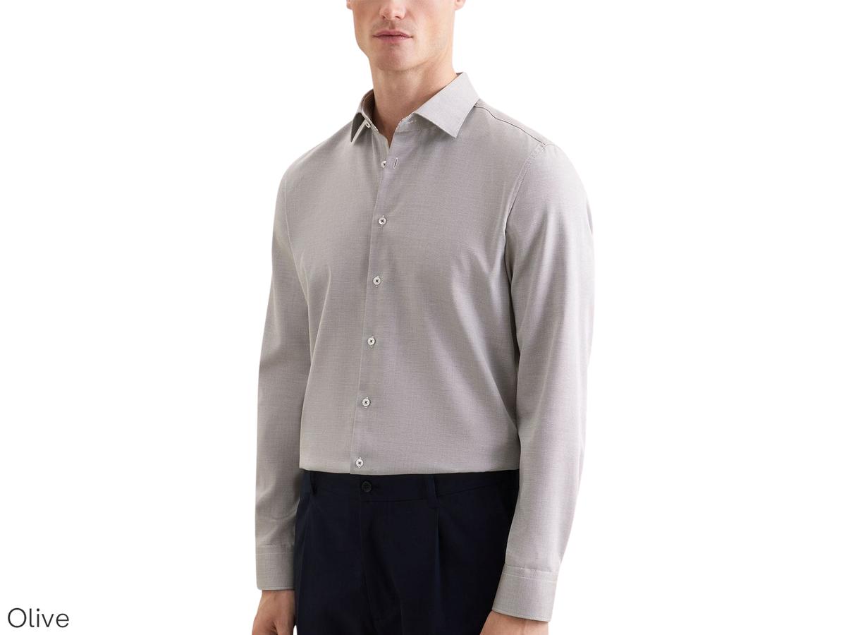 Seidensticker New Kent Business Hemd - 40 Weiß - Regular Sleeve Slim Fit