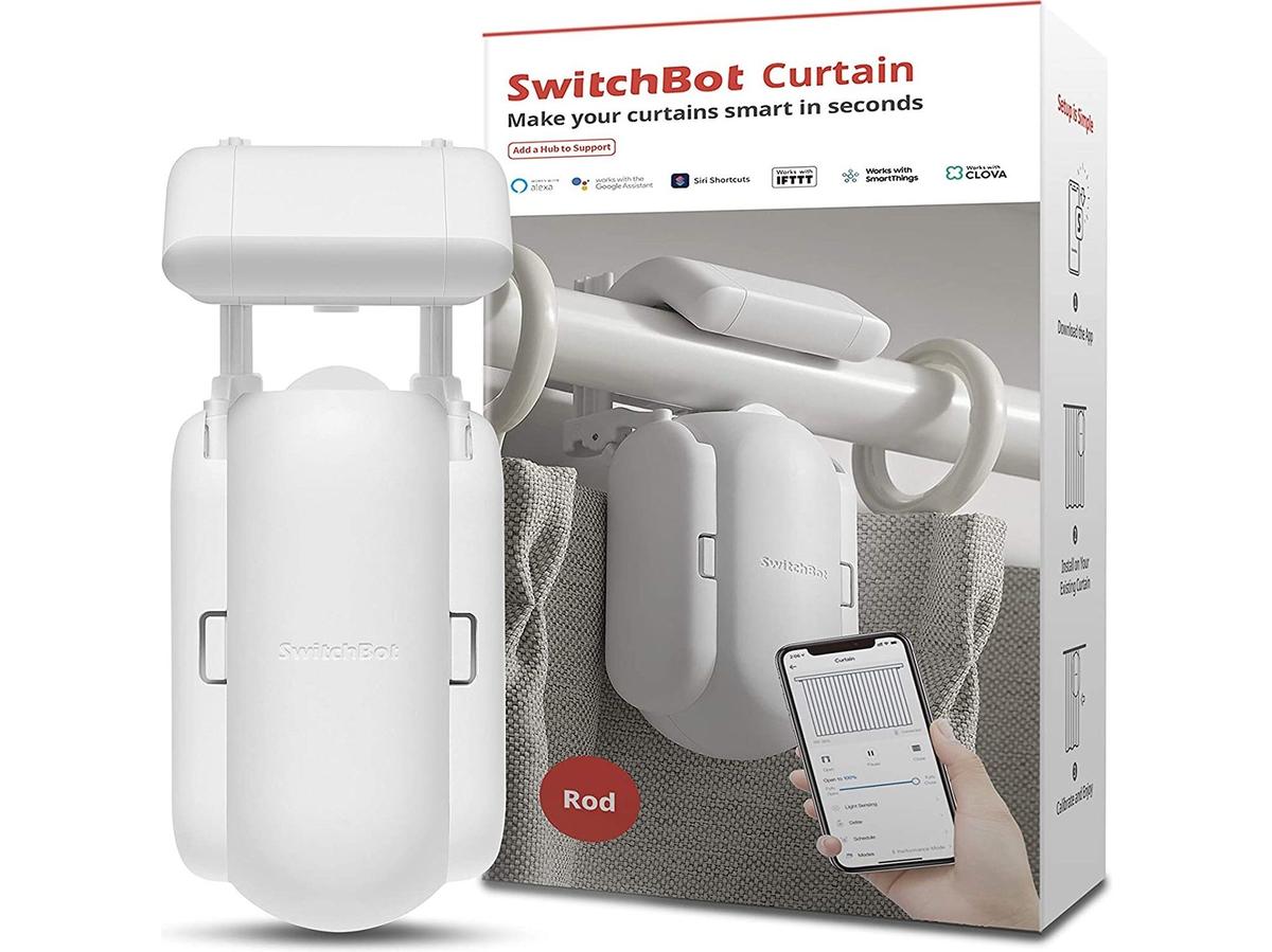 SwitchBot-Vorhangsystem – Für Vorhangschienen geeignet – Schwarz
