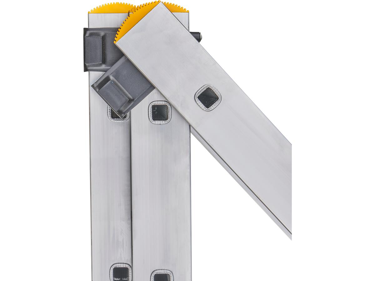 Drabest Kombi-Leiter - 2x 9 Stufen - Aluminium - 2,70 m