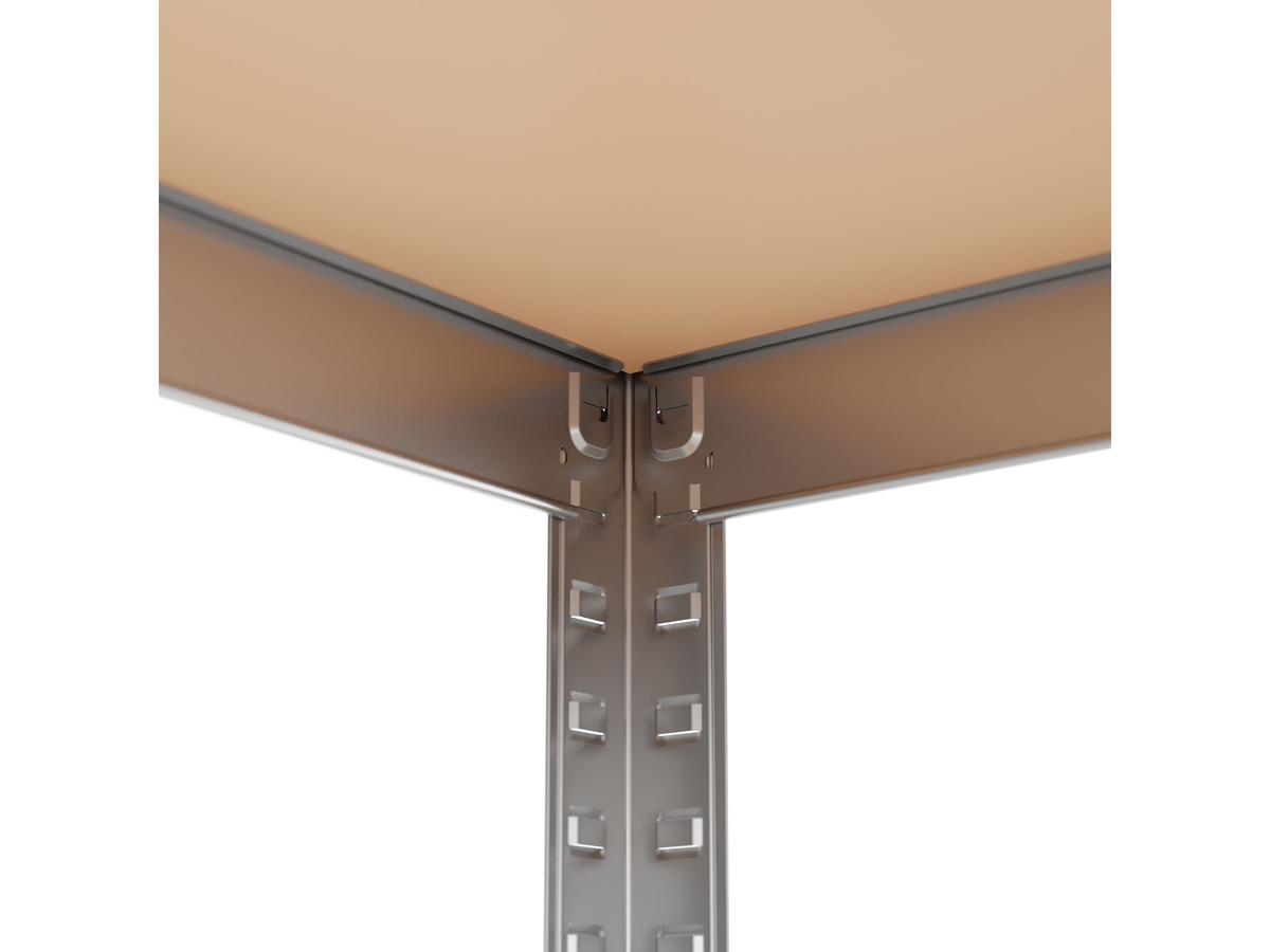 Metalkas Metallregal – Stahl – Schwarz – 40 x 90 x 180 cm – Tragkraft 175 kg – 2 Stück