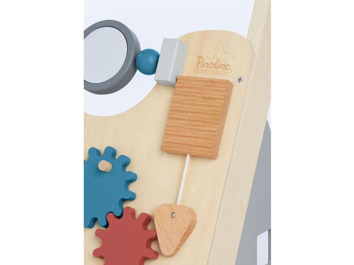 Pinolino Titus Lauflernwagen aus Holz – Activity Walker – Grau