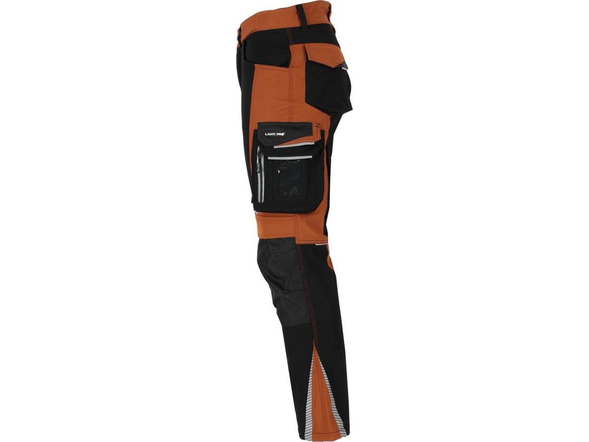 Lahti Arbeitshose Pants Stretch – Braun-Schwarz – Größe M