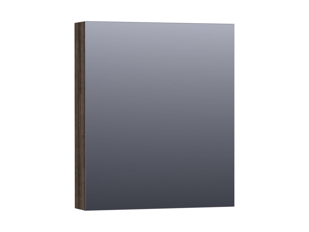 Brauer Dual 60 Schwarzer Holzspiegelschrank - 60 cm - Linkshänder