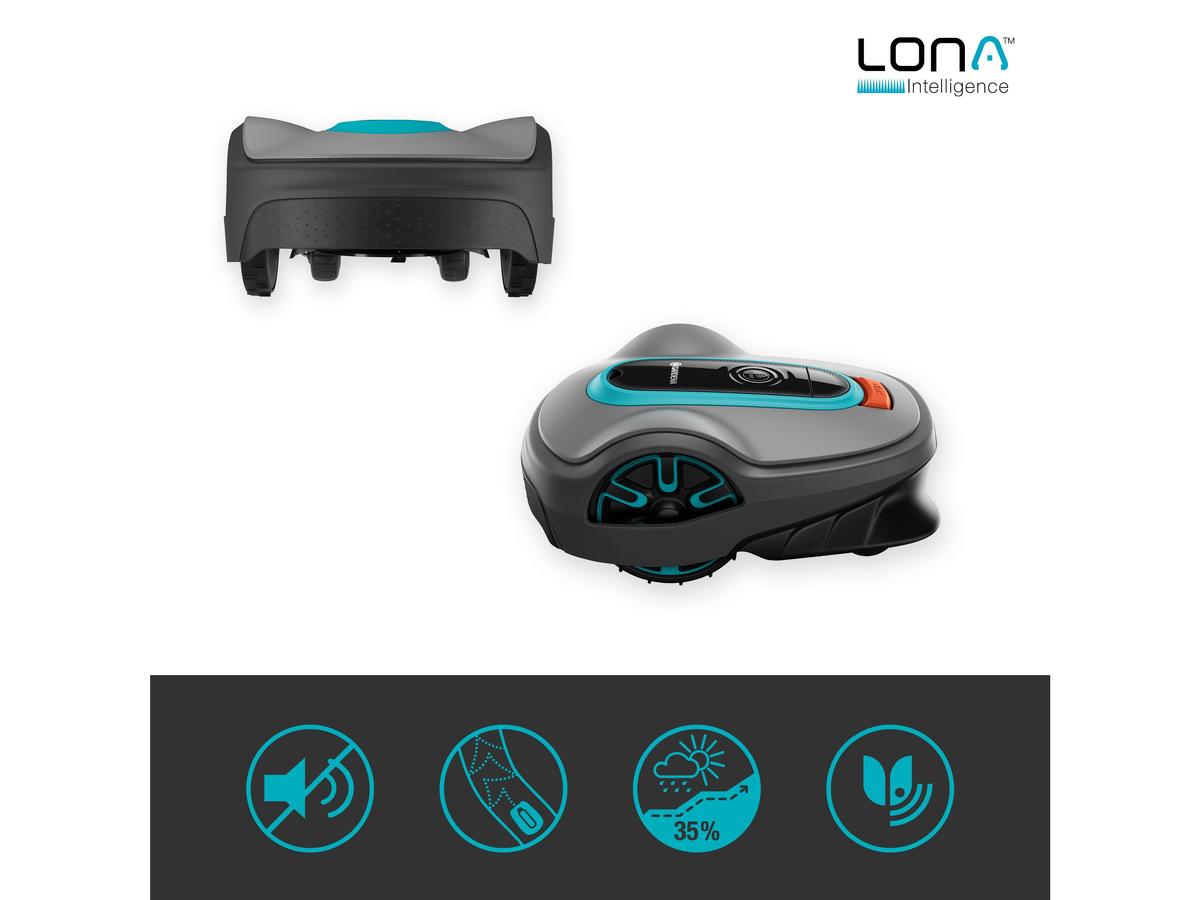 Gardena Mähroboter Smart Sileno Life - 1500 m² - Inklusive Smart Gateway - Anthrazit
