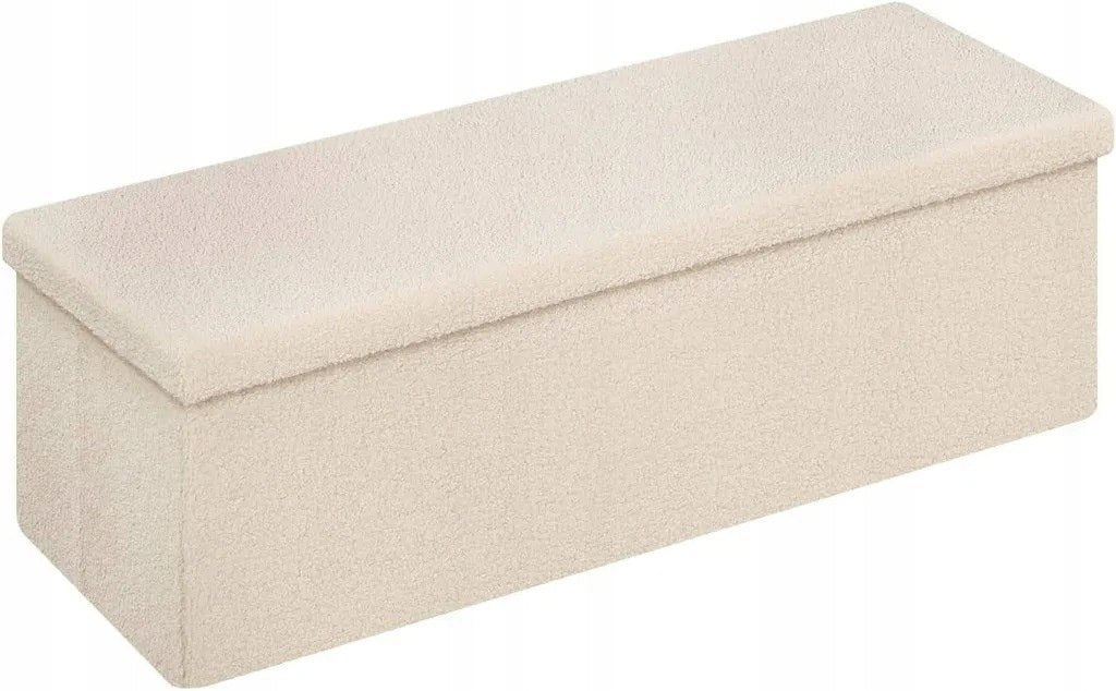 Eugad Aufbewahrungsbank mit Deckel – Beige – 110 x 38 x 38 cm