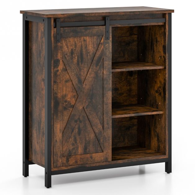 Coast Küchenschrank - Verstellbare Einlegeböden - 90Kg Kapazität - 70 x 30 x 81 cm - Braun