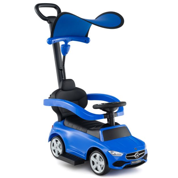 Coast Mercedes-Benz Duwauto 3-in-1 - 84 × 39 × 90 cm - Lauflernwagen mit Lenker, Verdeck, Sound und Stauraum