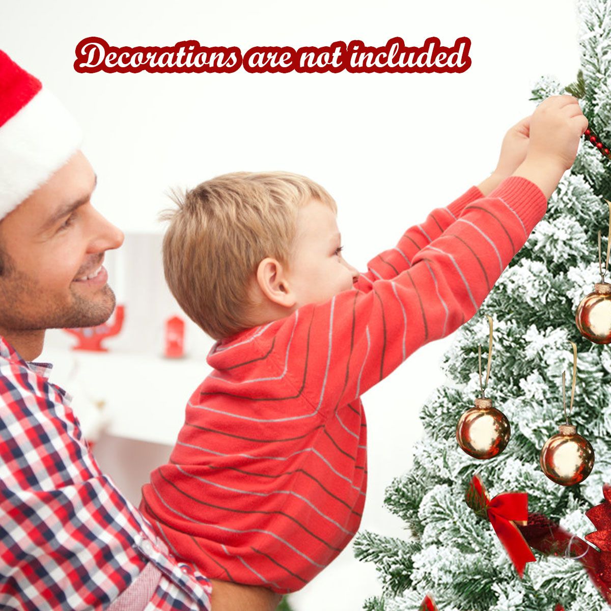 Coast Künstlicher Schnee -bedeckter Weihnachtsbaum mit Metallständer und PVC-Nadeln 135 cm