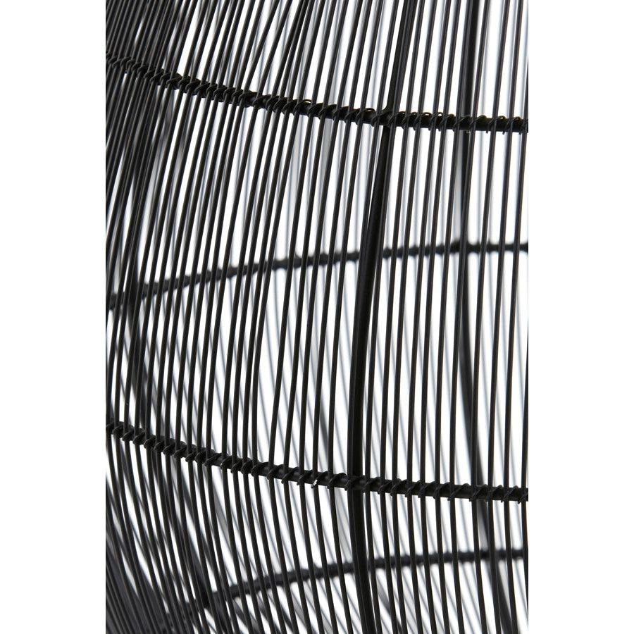 Licht & Wohnen - Tischleuchte YUMI - Ø28 cm - Schwarz