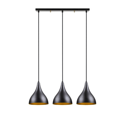 Squid Lighting Hängeleuchte – 72 x 22 x 110 cm – Schwarz