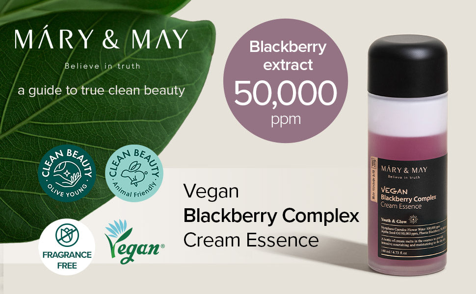 Mary&May Cream Essence – Vegan – 30 ml – Feuchtigkeitsspendend – Pflegend – Ceramide – Lila