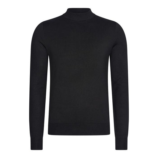 Mario Russo Rollkragen-T-Shirt - Schwarz - XL