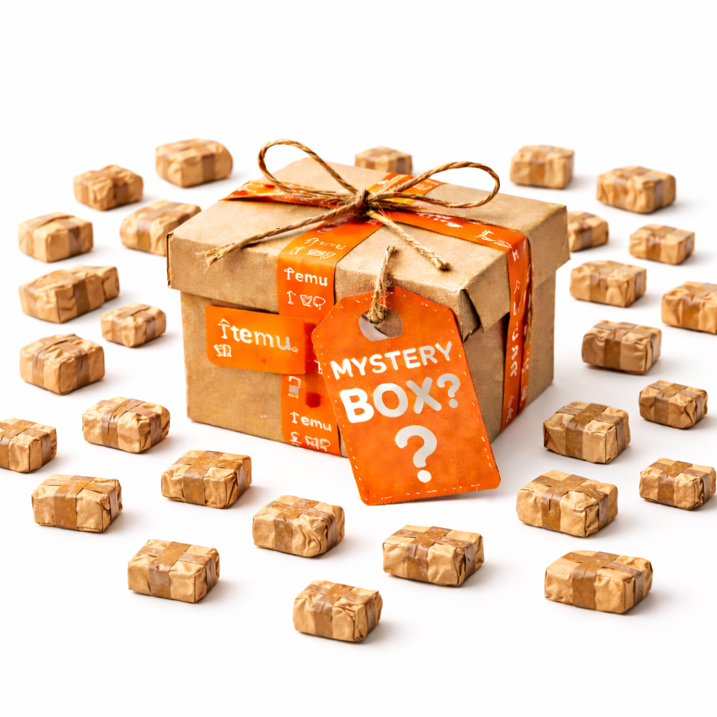 Temu Mystery Box - 25 Pakete +5 FREE - Klein - Ungeöffnete verlorene Pakete