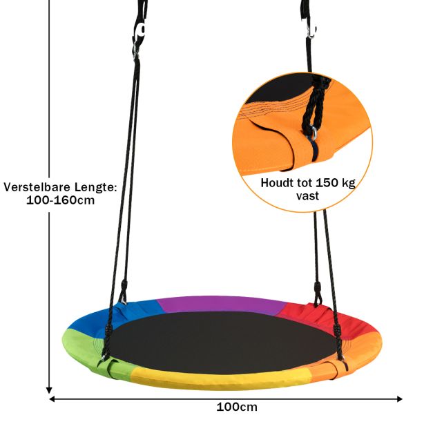 Coast Swing - Bis zu 150Kg - φ100cm - Oxford Stoff - Bis zu 180cm hoch - Mehrfarbig