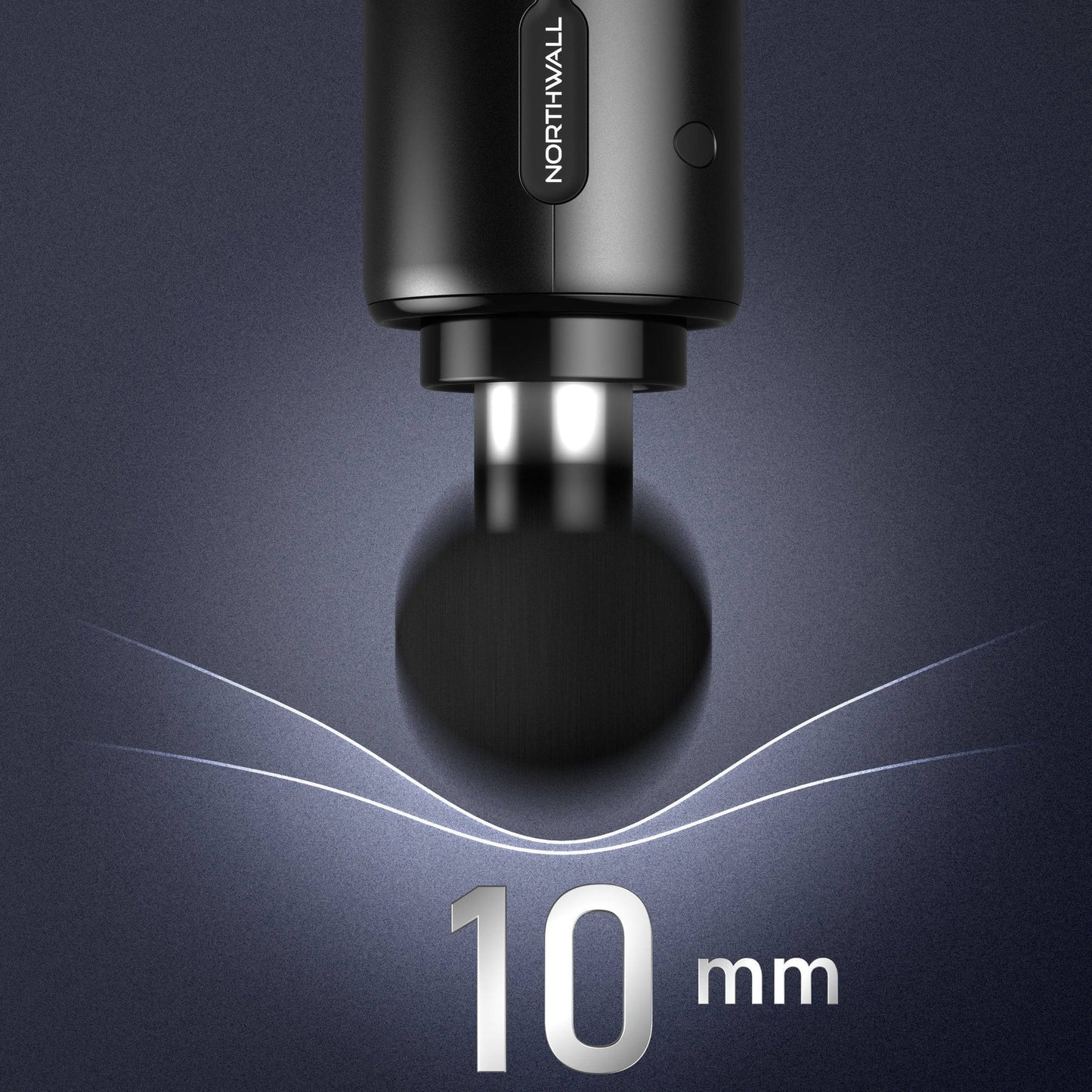 NorthGun Pro Massagepistole – Muskelmassagegerät zur Regeneration – Inkl. Ladestation – Schwarz