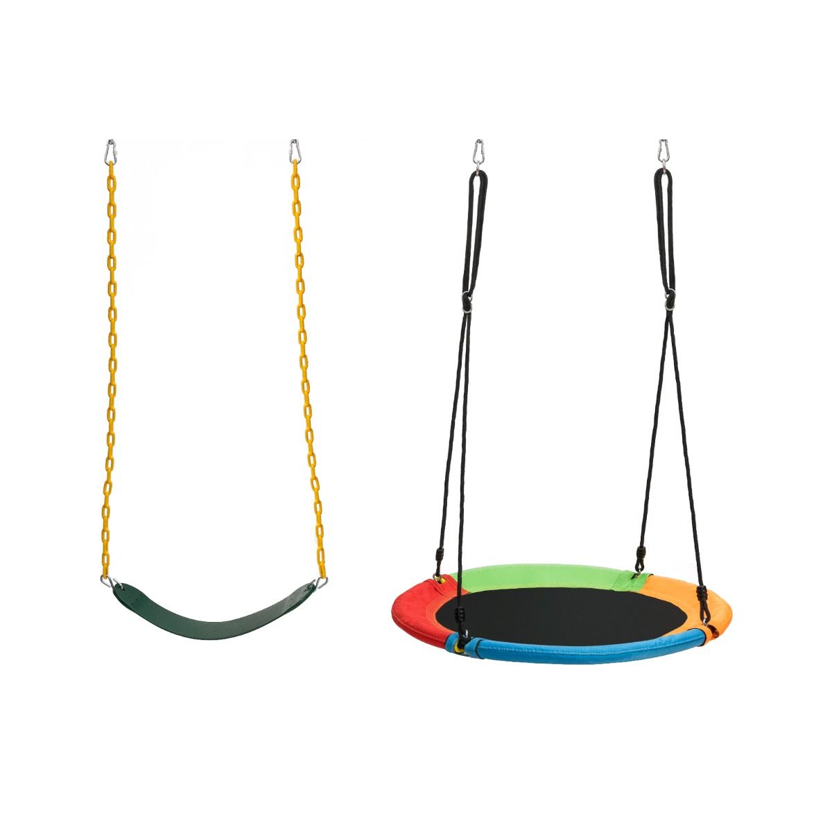 Coast Schaukelset für Kinder Grün/Schwarz - 257 x 183 x 183 cm - Mit 2 Schaukeln