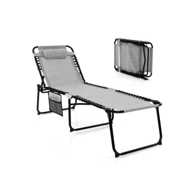 Küstenliege - faltbar & verstellbar - wasserdicht - 168-188 x 59 x 41-86 cm